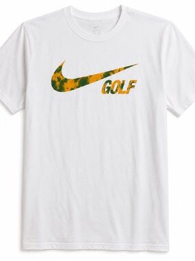 The Nike Golf Tee Training Men Short Sleeve T-shirt Top White Large L